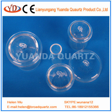 Transparent high temperature quartz crucible
