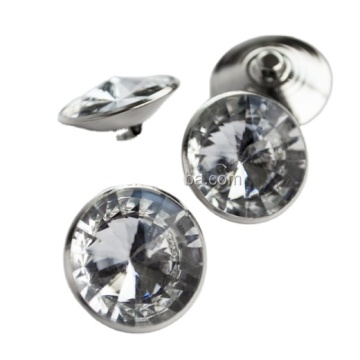 Wholesale Transparent Glass Diamond Button Sofa Decoration