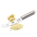 1pc Cheese Knife Stainless Steel Cheese Knife With Fork Tip Serrated Cheese Butter Knife Slicer Cutter Cheese Tools LK0052