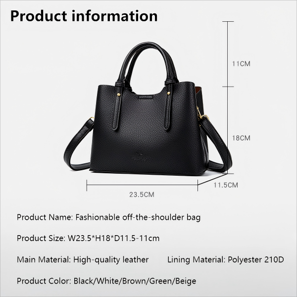 Customized PU Fashion Handbag for Women