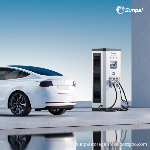 Sunpal All-In-One Solar EV Charging Station: 22-43-60kW Commercial DC Fast Charger