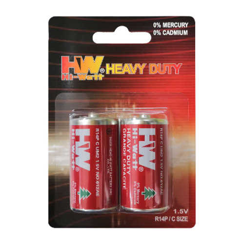 Batería C resistente R14P 1,5 V cubierta metálica