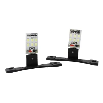 TAOCHIS Auto LED Ring Optical Guide Headlights - White Devil Eyes Retrofit Kit