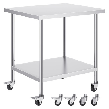 Stainless steel work tables for restaurants