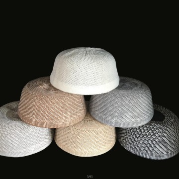 2025 Cappelli musulmani e cappelli di preghiera: Kufi Kippah a maglia per uomini in Turchia e Arabia Saudita