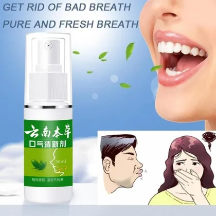 30ml Breath Freshener Spray Antibacteria Fresh Breath Oral Spray Herbal Mouth Freshener Spray Remove Bad Mouthwash For Oral Care
