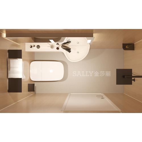 SALLY Prefabricated House Customize Modular SMC Bathroom Pod