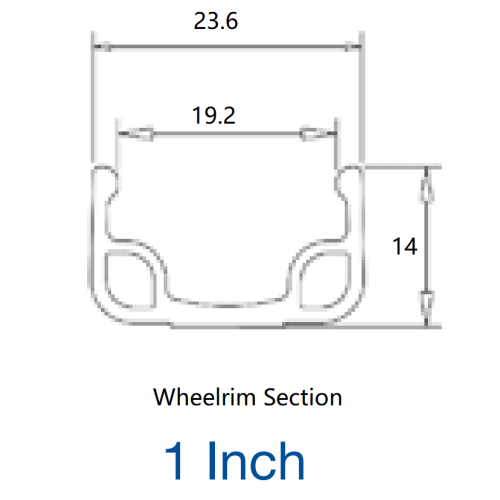 Borda de roda de alumínio de camada única durável