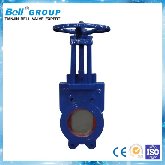Low pressure slurry knife gate valve pn10