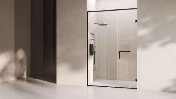 YAZE series aluminum alloy frame swing shower door