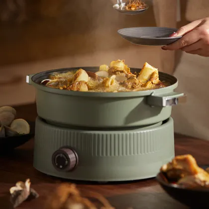 3.5L Multifunctional Electric Skillet & Hot Pot