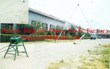Aluminum A-shape gin pole