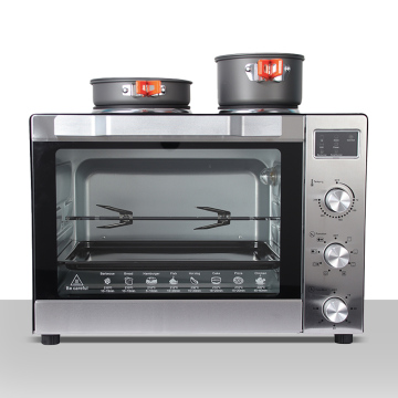 Junwei 60l 80l 1900w cooking oem baking oven with stove breakfast machine professional electric oven
