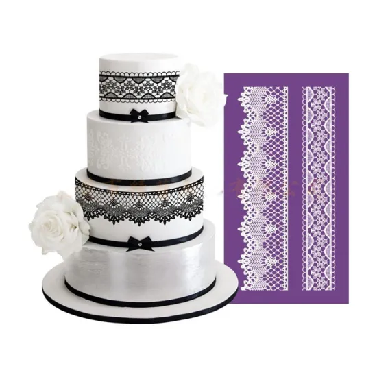 Hot Selling Cake Stencil Template for Lace Icing and Sugar Sieving