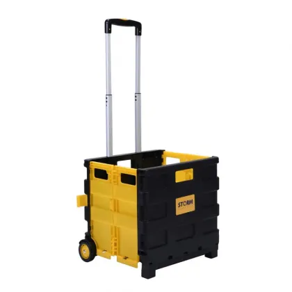 Wholesale Folding Shopping Cart Trolleys: Two-Wheeled Grocery Carts for Supermarkets