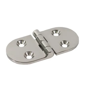 316 Stainless Steel Heavy Door Four-Hole Oval Hinge 38*76*3.3mm Thickened Cast Hinge