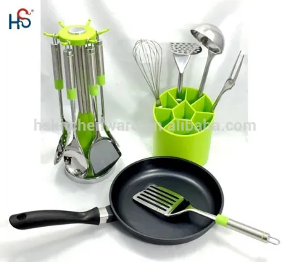 11pcs stainless steel kitchenware set/utensils, modular kitchen .ningbo design kitchen tool