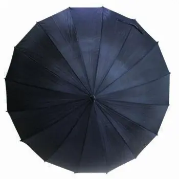 23"*16K Black Outdoor Straight Umbrella, Various Colors are Available