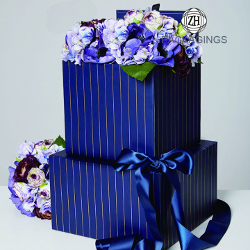 New gold stamping hat flower packaging box