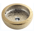 Gold Plating Modern Ceramic bathroom Wash Basin