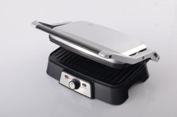 Electric Panini Press Breakfast Sandwich Hamburger Maker Nonstick Cast Aluminum Grill and Griddle Plates