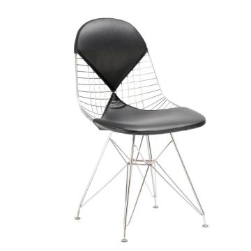 Réplique de chaise Eames DKR fil chromé