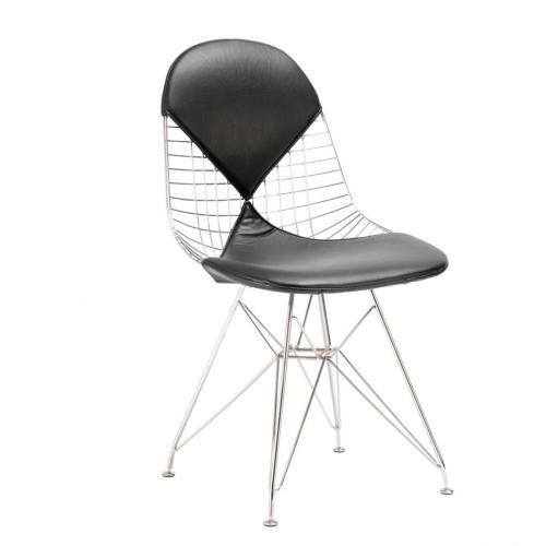 Réplica de cadeira cromada Eames DKR