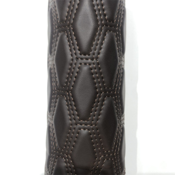 Leather Factory Waterproof Embroidered Car Mats with Leather Material and PVC Flooring