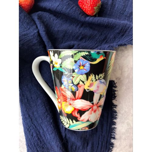 Flower black Mug fashion