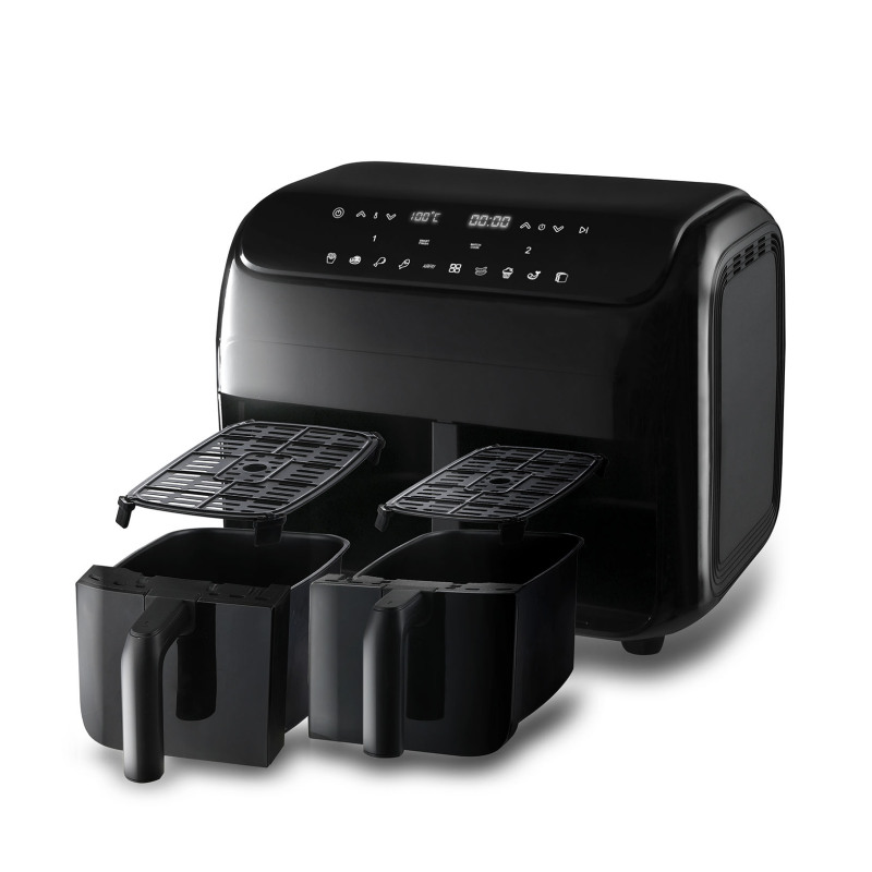 8L Dual Independent Frying Baskets 8-in-1 Air Fryer Oven Dual Basket Air Fryer Digital touch screen with LED display