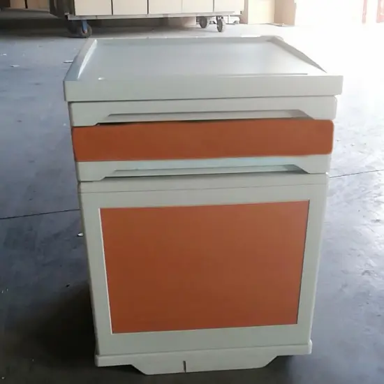 Cheap mobile hospital plastic bedside cabinet for sale