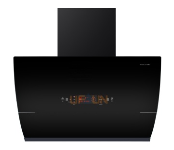 Black Chimney Hood with Automatic Cleaning Function Smoke and Grease Extractor Hood Range Hood For Household