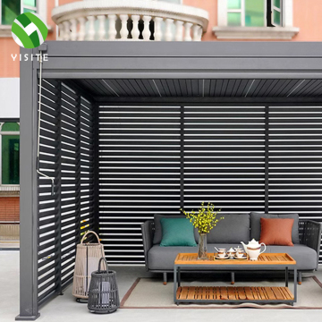 Custom Durable Aluminum Alloy Great Wall Board Metal Gazebo for Outdoor Space Beauty