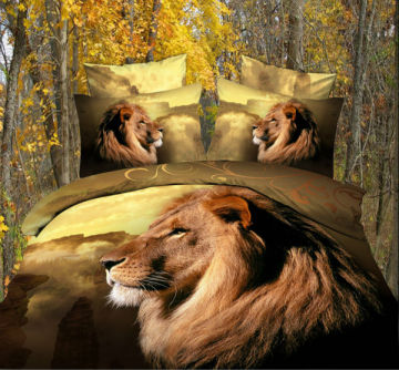 Animal Printed 3D Duvet Set, HIgh Quality 3D Printed Bedding sets