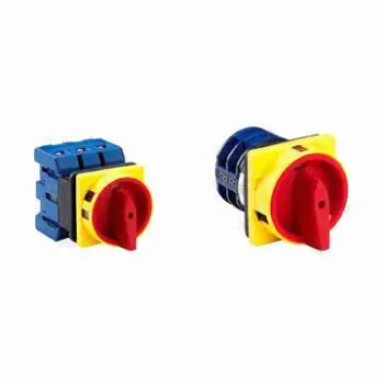 LW26 series rotary switch change-over with red button