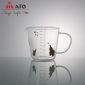 Transparent milk juice mug glass cup drinking set