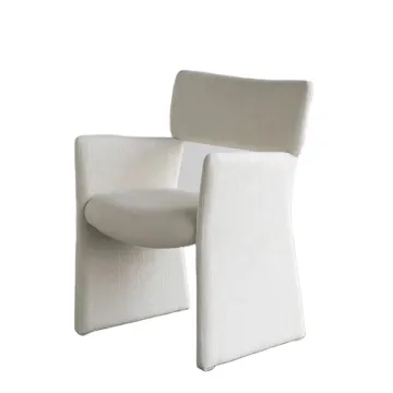 Cream White Leather Sofa Single Seater Modern Sofa