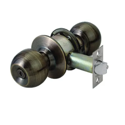 High Quality Tri-Circle Cylindrical knob lock/double steel door knob lock round door lock587ET-AB