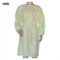 Disposable Surgical Gown, Fluid-Resistant - Blue & Yellow