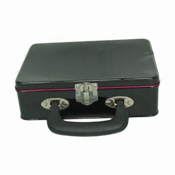 Tin Box with Metal Handle, Various Designs and Sizes Available