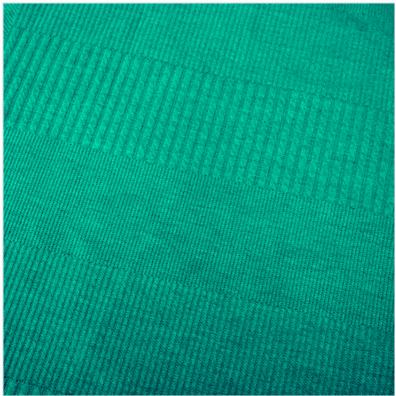 Lake Blue Jacquard Doddy Polyester Spander Winter Fabric
