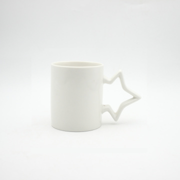 Tasse en porcelaine blanche de 12 oz tasses en céramique de haute qualité avec logo