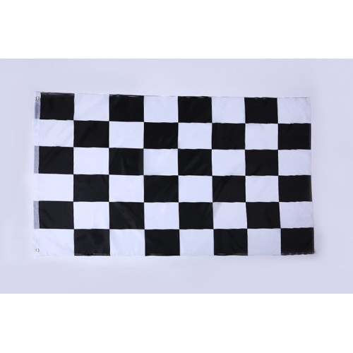 Digitaldruck Logo Polyester Karierte Rennflagge