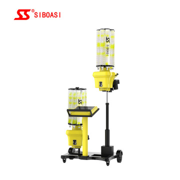Two connected Badminton shooting machine for training .