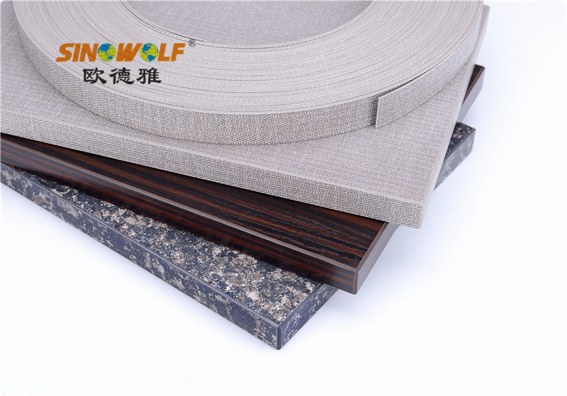 New Pvc Wood Grain Color Edge Banding