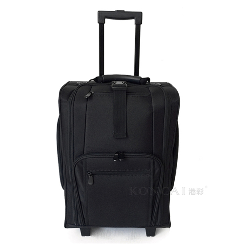 KC-N46S Portable Nylon Maquiagem Case Trolley Com Rodas