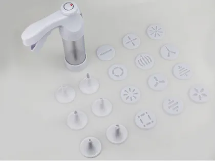 China Hand Aluminum Cookie Press Gun of Shule