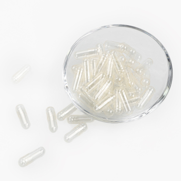 Vegan and Vegetarian Friendly Dietary Supplement Capsules: Clear and Transparent Empty Capsules