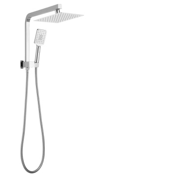 Set mandi premium berkualiti tinggi dengan pemegang tembaga swivel - 2 dalam 1 combo curah air combo set kepala mandi (8/10/12 ")