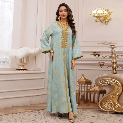 بدلیجات هات فیکس عید V-Neck Jalabiya Abaya